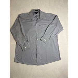 Valerio Garati Men's Grey Dress Shirt Button down 32/33 Large